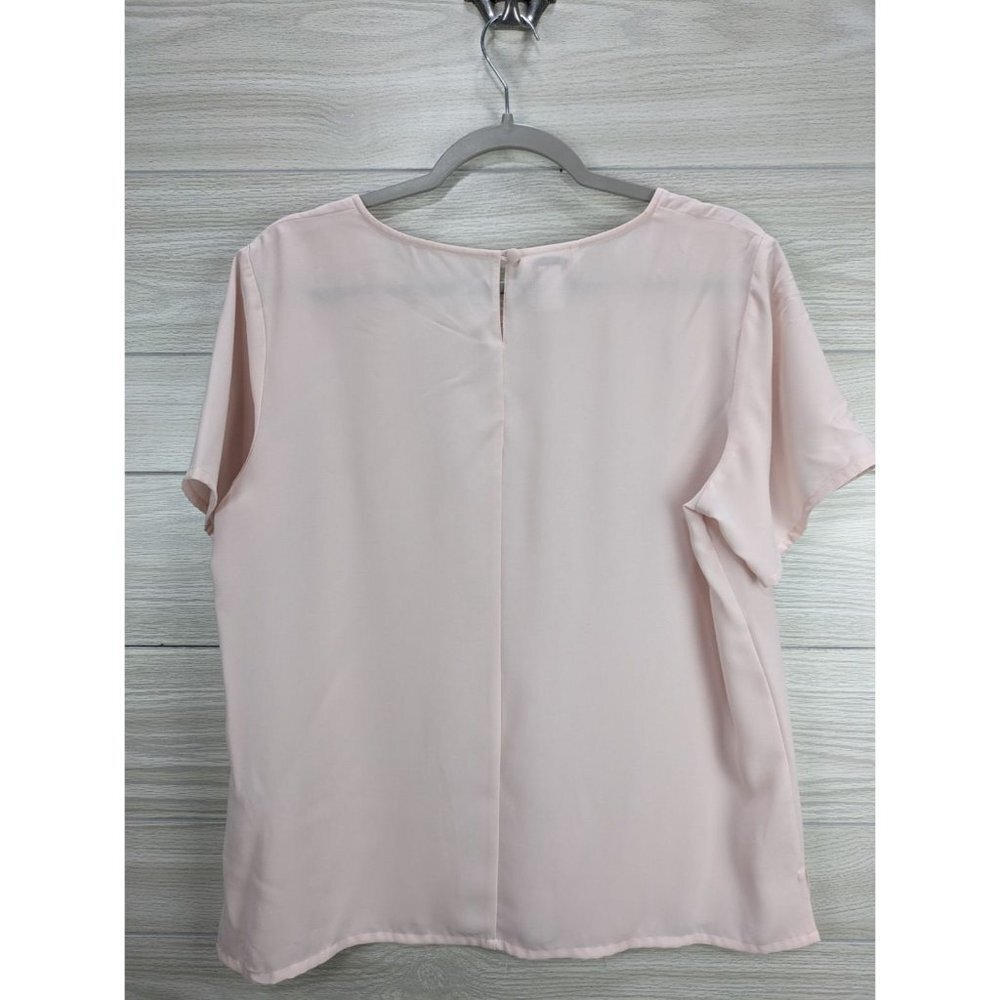 Talbots Light Pink Sheer Blouse - Picture 4 of 5